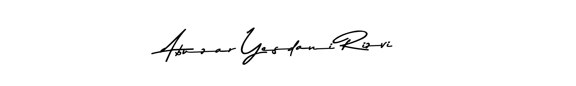 How to make Abuzar Yesdani Rizvi signature? Asem Kandis PERSONAL USE is a professional autograph style. Create handwritten signature for Abuzar Yesdani Rizvi name. Abuzar Yesdani Rizvi signature style 9 images and pictures png