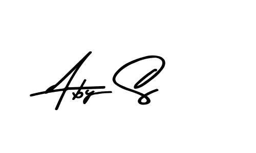 if you are searching for the best signature style for your name Aby S. so please give up your signature search. here we have designed multiple signature styles  using Asem Kandis PERSONAL USE. Aby S signature style 9 images and pictures png