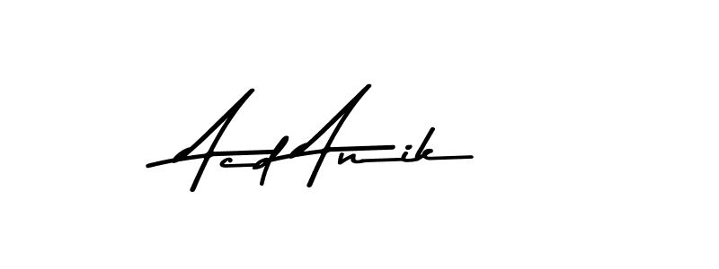 The best way (Asem Kandis PERSONAL USE) to make a short signature is to pick only two or three words in your name. The name Acd Anik include a total of six letters. For converting this name. Acd Anik signature style 9 images and pictures png