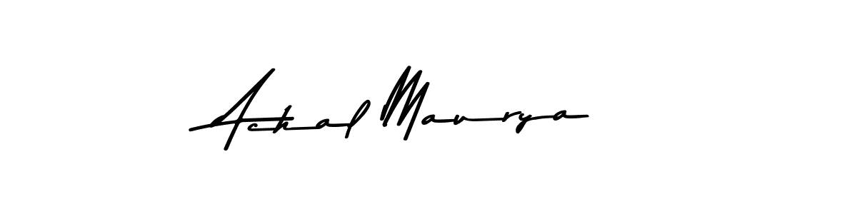 The best way (Asem Kandis PERSONAL USE) to make a short signature is to pick only two or three words in your name. The name Achal Maurya include a total of six letters. For converting this name. Achal Maurya signature style 9 images and pictures png