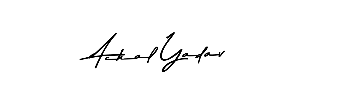 You should practise on your own different ways (Asem Kandis PERSONAL USE) to write your name (Achal Yadav) in signature. don't let someone else do it for you. Achal Yadav signature style 9 images and pictures png