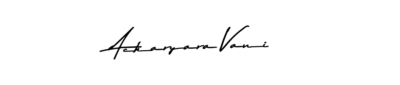 How to make Acharyara Vani name signature. Use Asem Kandis PERSONAL USE style for creating short signs online. This is the latest handwritten sign. Acharyara Vani signature style 9 images and pictures png