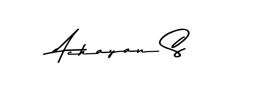 Asem Kandis PERSONAL USE is a professional signature style that is perfect for those who want to add a touch of class to their signature. It is also a great choice for those who want to make their signature more unique. Get Achayan S name to fancy signature for free. Achayan S signature style 9 images and pictures png