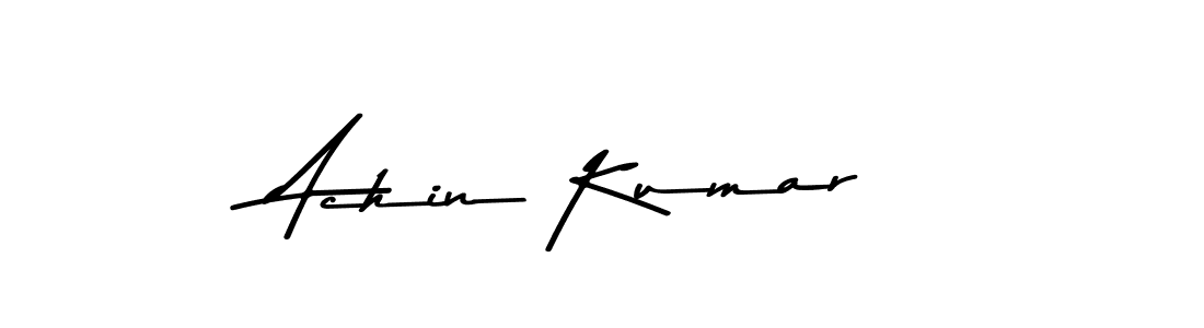 Design your own signature with our free online signature maker. With this signature software, you can create a handwritten (Asem Kandis PERSONAL USE) signature for name Achin Kumar. Achin Kumar signature style 9 images and pictures png