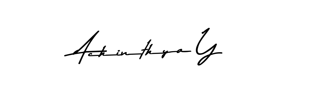 How to make Achinthya Y signature? Asem Kandis PERSONAL USE is a professional autograph style. Create handwritten signature for Achinthya Y name. Achinthya Y signature style 9 images and pictures png