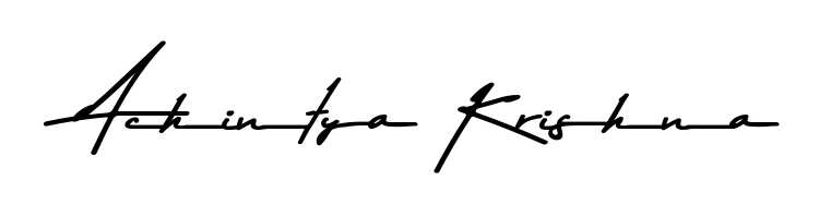 Similarly Asem Kandis PERSONAL USE is the best handwritten signature design. Signature creator online. You can use it as an online autograph creator for name Achintya Krishna. Achintya Krishna signature style 9 images and pictures png