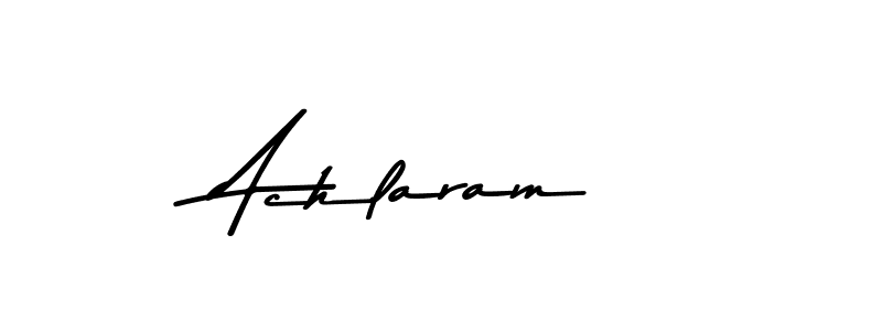 How to make Achlaram signature? Asem Kandis PERSONAL USE is a professional autograph style. Create handwritten signature for Achlaram name. Achlaram signature style 9 images and pictures png