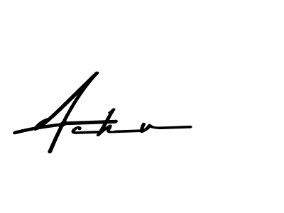 Make a beautiful signature design for name Achu. With this signature (Asem Kandis PERSONAL USE) style, you can create a handwritten signature for free. Achu signature style 9 images and pictures png