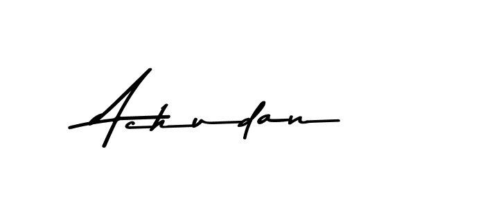 Create a beautiful signature design for name Achudan. With this signature (Asem Kandis PERSONAL USE) fonts, you can make a handwritten signature for free. Achudan signature style 9 images and pictures png