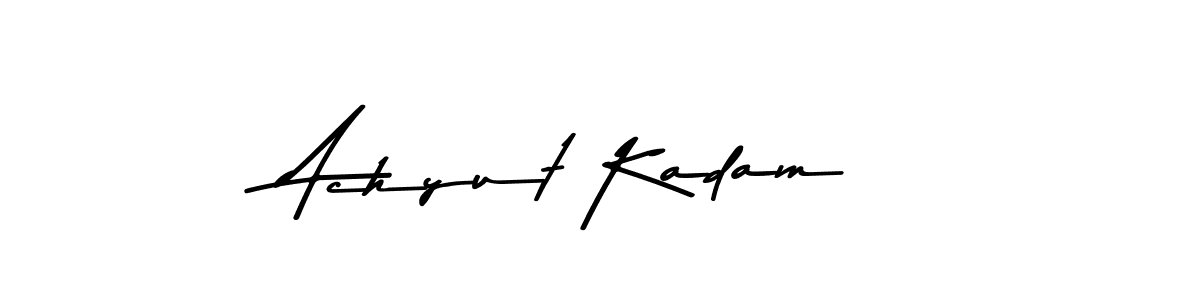 You should practise on your own different ways (Asem Kandis PERSONAL USE) to write your name (Achyut Kadam) in signature. don't let someone else do it for you. Achyut Kadam signature style 9 images and pictures png