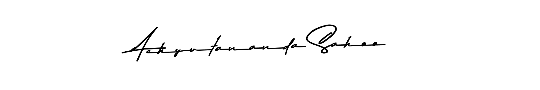 How to make Achyutananda Sahoo name signature. Use Asem Kandis PERSONAL USE style for creating short signs online. This is the latest handwritten sign. Achyutananda Sahoo signature style 9 images and pictures png