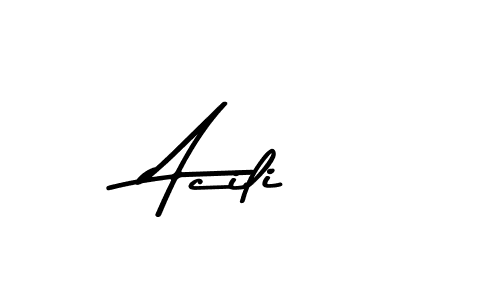 if you are searching for the best signature style for your name Acili. so please give up your signature search. here we have designed multiple signature styles  using Asem Kandis PERSONAL USE. Acili signature style 9 images and pictures png