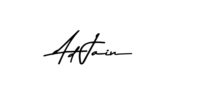 Create a beautiful signature design for name Ad Jain. With this signature (Asem Kandis PERSONAL USE) fonts, you can make a handwritten signature for free. Ad Jain signature style 9 images and pictures png