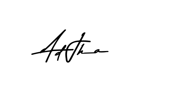 How to make Ad Jha name signature. Use Asem Kandis PERSONAL USE style for creating short signs online. This is the latest handwritten sign. Ad Jha signature style 9 images and pictures png