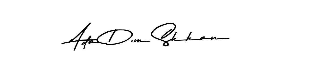 Similarly Asem Kandis PERSONAL USE is the best handwritten signature design. Signature creator online .You can use it as an online autograph creator for name Ada D.m Skhan. Ada D.m Skhan signature style 9 images and pictures png