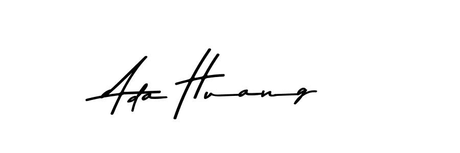 How to make Ada Huang name signature. Use Asem Kandis PERSONAL USE style for creating short signs online. This is the latest handwritten sign. Ada Huang signature style 9 images and pictures png