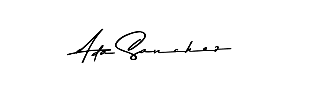 How to make Ada Sanchez name signature. Use Asem Kandis PERSONAL USE style for creating short signs online. This is the latest handwritten sign. Ada Sanchez signature style 9 images and pictures png