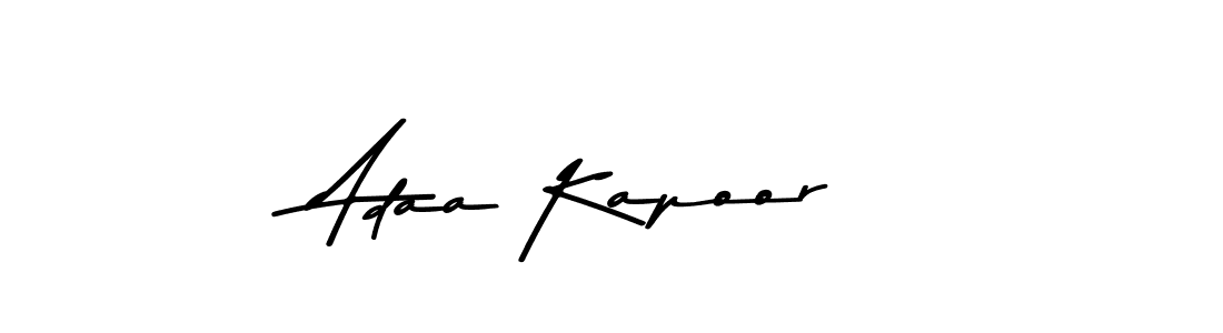 How to make Adaa Kapoor name signature. Use Asem Kandis PERSONAL USE style for creating short signs online. This is the latest handwritten sign. Adaa Kapoor signature style 9 images and pictures png