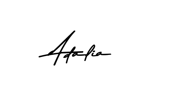 How to make Adalia name signature. Use Asem Kandis PERSONAL USE style for creating short signs online. This is the latest handwritten sign. Adalia signature style 9 images and pictures png