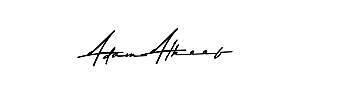 Use a signature maker to create a handwritten signature online. With this signature software, you can design (Asem Kandis PERSONAL USE) your own signature for name Adam Atheef. Adam Atheef signature style 9 images and pictures png