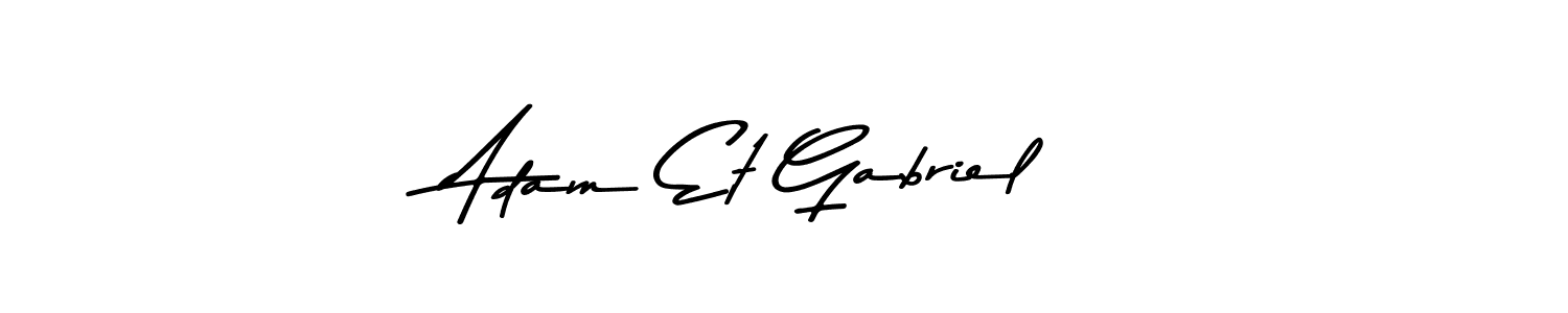 Adam Et Gabriel stylish signature style. Best Handwritten Sign (Asem Kandis PERSONAL USE) for my name. Handwritten Signature Collection Ideas for my name Adam Et Gabriel. Adam Et Gabriel signature style 9 images and pictures png