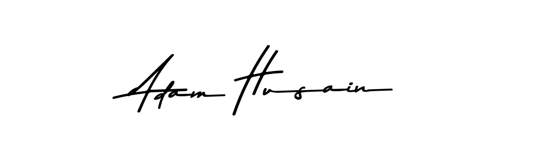 How to make Adam Husain name signature. Use Asem Kandis PERSONAL USE style for creating short signs online. This is the latest handwritten sign. Adam Husain signature style 9 images and pictures png