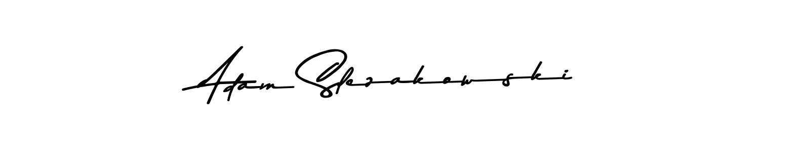 Make a beautiful signature design for name Adam Slezakowski. With this signature (Asem Kandis PERSONAL USE) style, you can create a handwritten signature for free. Adam Slezakowski signature style 9 images and pictures png