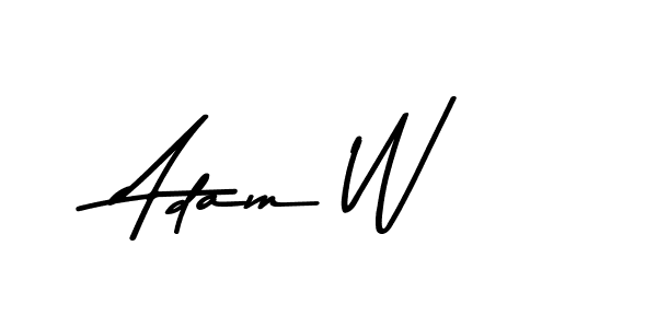 Also we have Adam W name is the best signature style. Create professional handwritten signature collection using Asem Kandis PERSONAL USE autograph style. Adam W signature style 9 images and pictures png