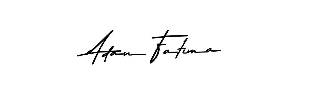 Make a beautiful signature design for name Adan Fatima. With this signature (Asem Kandis PERSONAL USE) style, you can create a handwritten signature for free. Adan Fatima signature style 9 images and pictures png