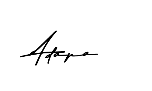 Adapa stylish signature style. Best Handwritten Sign (Asem Kandis PERSONAL USE) for my name. Handwritten Signature Collection Ideas for my name Adapa. Adapa signature style 9 images and pictures png