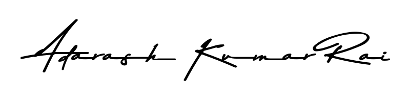 The Asem Kandis PERSONAL USE lettering style adds unique flourish to name Adarash Kumar Rai. Stand out with a custom digital autograph made in seconds. Adarash Kumar Rai signature style 9 images and pictures png