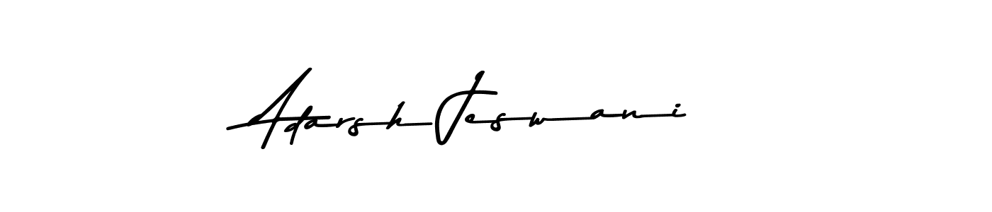 Here are the top 10 professional signature styles for the name Adarsh Jeswani. These are the best autograph styles you can use for your name. Adarsh Jeswani signature style 9 images and pictures png