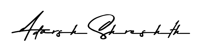 Create your official email sign-off with Adarsh Shreshth name in Asem Kandis PERSONAL USE style. Crisp, clean, and perfectly legible across all screens. Adarsh Shreshth signature style 9 images and pictures png