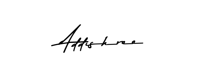 Design your own signature with our free online signature maker. With this signature software, you can create a handwritten (Asem Kandis PERSONAL USE) signature for name Addishree. Addishree signature style 9 images and pictures png