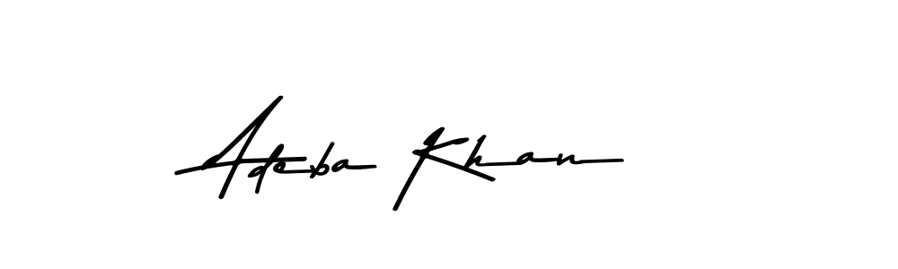 Adeba Khan stylish signature style. Best Handwritten Sign (Asem Kandis PERSONAL USE) for my name. Handwritten Signature Collection Ideas for my name Adeba Khan. Adeba Khan signature style 9 images and pictures png