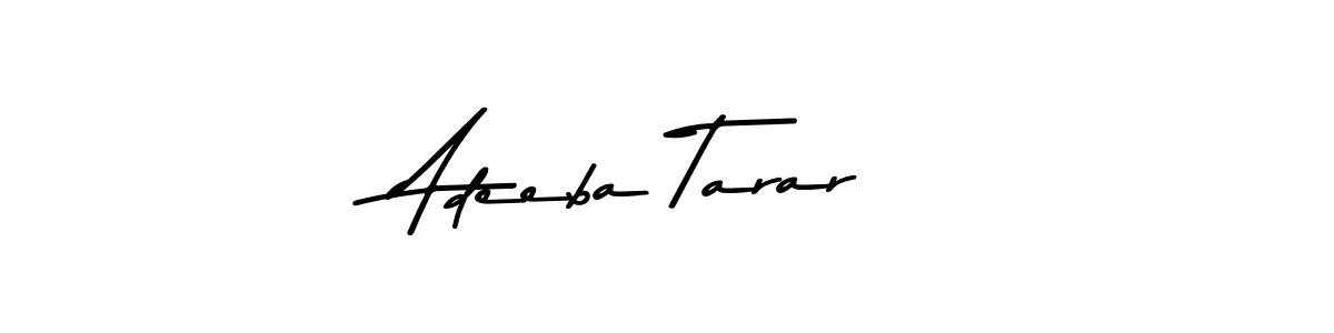 Make a beautiful signature design for name Adeeba Tarar. With this signature (Asem Kandis PERSONAL USE) style, you can create a handwritten signature for free. Adeeba Tarar signature style 9 images and pictures png