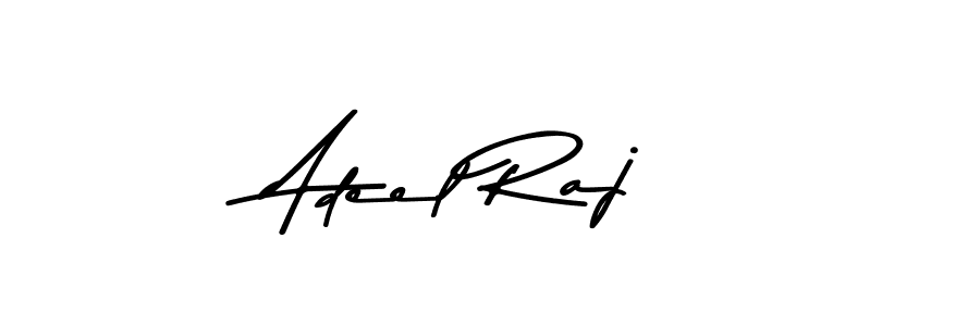 How to make Adeel Raj name signature. Use Asem Kandis PERSONAL USE style for creating short signs online. This is the latest handwritten sign. Adeel Raj signature style 9 images and pictures png