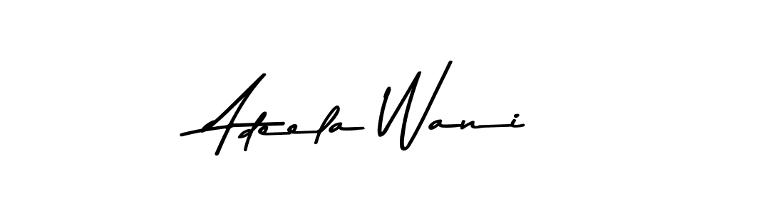 Create a beautiful signature design for name Adeela Wani. With this signature (Asem Kandis PERSONAL USE) fonts, you can make a handwritten signature for free. Adeela Wani signature style 9 images and pictures png
