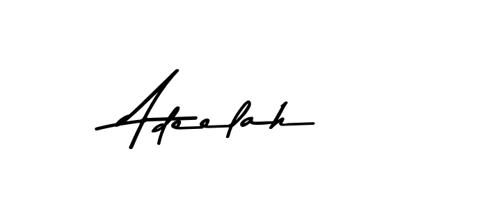 Make a beautiful signature design for name Adeelah. With this signature (Asem Kandis PERSONAL USE) style, you can create a handwritten signature for free. Adeelah signature style 9 images and pictures png