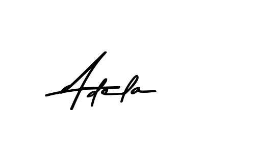 How to make Adela name signature. Use Asem Kandis PERSONAL USE style for creating short signs online. This is the latest handwritten sign. Adela signature style 9 images and pictures png