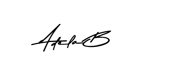Design your own signature with our free online signature maker. With this signature software, you can create a handwritten (Asem Kandis PERSONAL USE) signature for name Adela B. Adela B signature style 9 images and pictures png