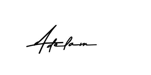 Use a signature maker to create a handwritten signature online. With this signature software, you can design (Asem Kandis PERSONAL USE) your own signature for name Adelam. Adelam signature style 9 images and pictures png