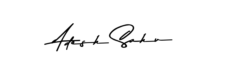 Design your own signature with our free online signature maker. With this signature software, you can create a handwritten (Asem Kandis PERSONAL USE) signature for name Adesh Sahu. Adesh Sahu signature style 9 images and pictures png