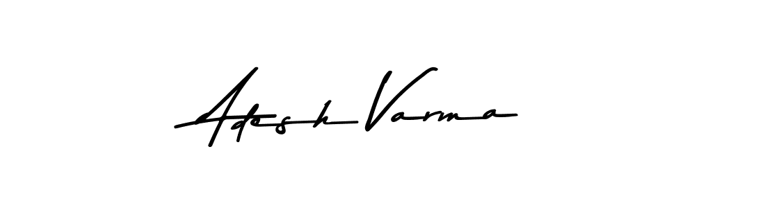 Make a beautiful signature design for name Adesh Varma. Use this online signature maker to create a handwritten signature for free. Adesh Varma signature style 9 images and pictures png