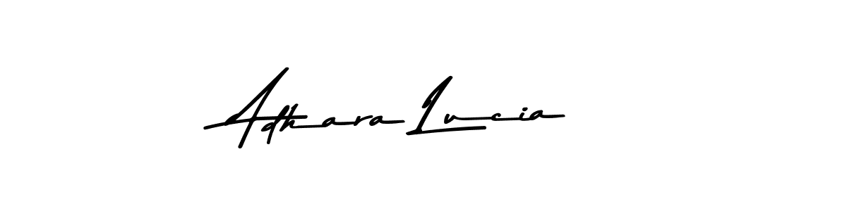 Here are the top 10 professional signature styles for the name Adhara Lucia. These are the best autograph styles you can use for your name. Adhara Lucia signature style 9 images and pictures png