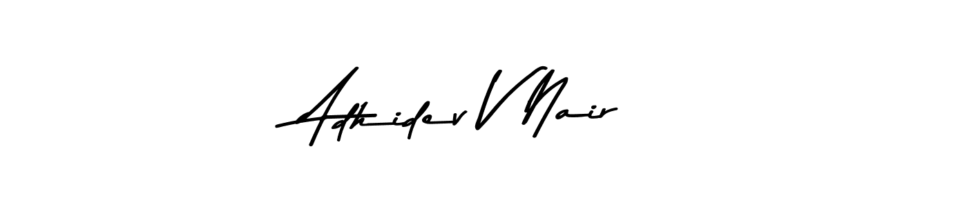 Also we have Adhidev V Nair name is the best signature style. Create professional handwritten signature collection using Asem Kandis PERSONAL USE autograph style. Adhidev V Nair signature style 9 images and pictures png
