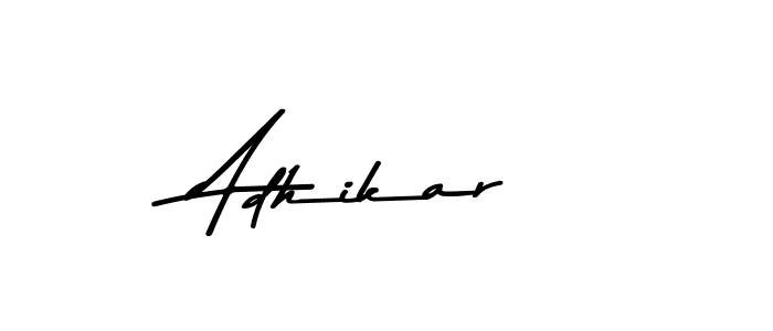 Adhikar stylish signature style. Best Handwritten Sign (Asem Kandis PERSONAL USE) for my name. Handwritten Signature Collection Ideas for my name Adhikar. Adhikar signature style 9 images and pictures png