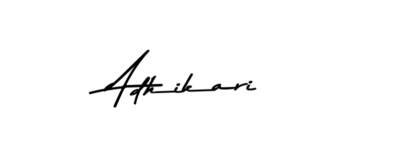 Adhikari stylish signature style. Best Handwritten Sign (Asem Kandis PERSONAL USE) for my name. Handwritten Signature Collection Ideas for my name Adhikari. Adhikari signature style 9 images and pictures png
