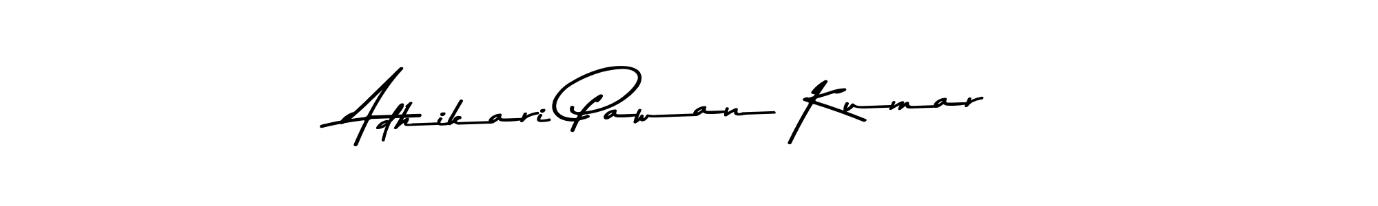 Design your own signature with our free online signature maker. With this signature software, you can create a handwritten (Asem Kandis PERSONAL USE) signature for name Adhikari Pawan Kumar. Adhikari Pawan Kumar signature style 9 images and pictures png