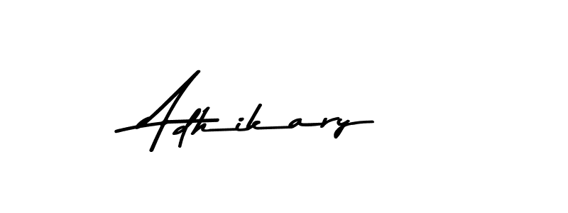 Use a signature maker to create a handwritten signature online. With this signature software, you can design (Asem Kandis PERSONAL USE) your own signature for name Adhikary. Adhikary signature style 9 images and pictures png